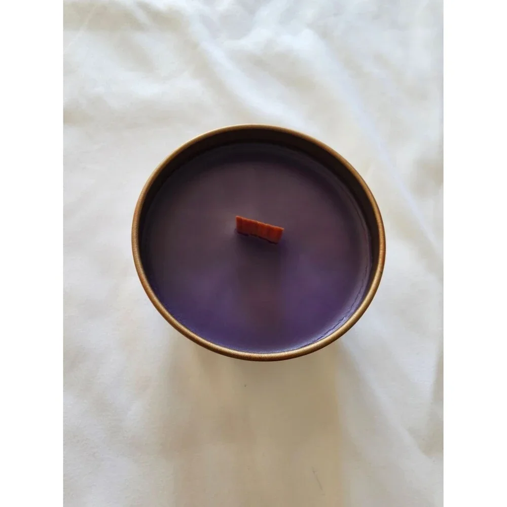 Disney Inspired Haunted Scented Candle Tin - Purple Wax